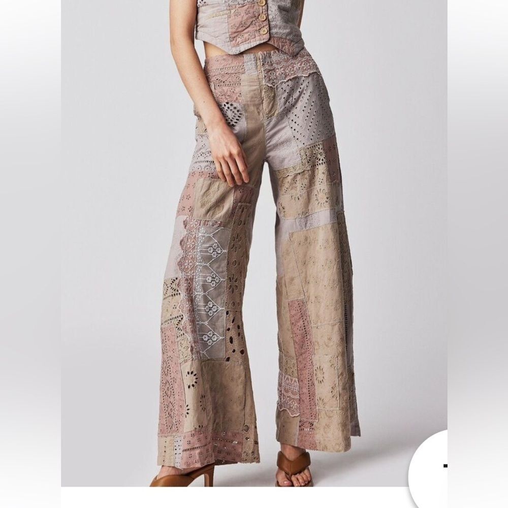 Free People size 2 Free People Sweet And Salty Vest Suit Set Pants ONLY